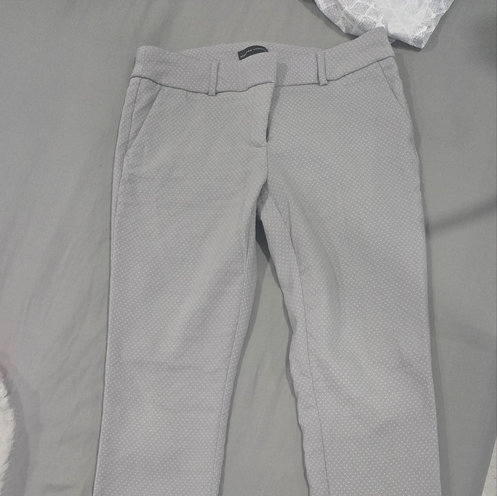 Adrienne Vittadini Gray Dress Pants